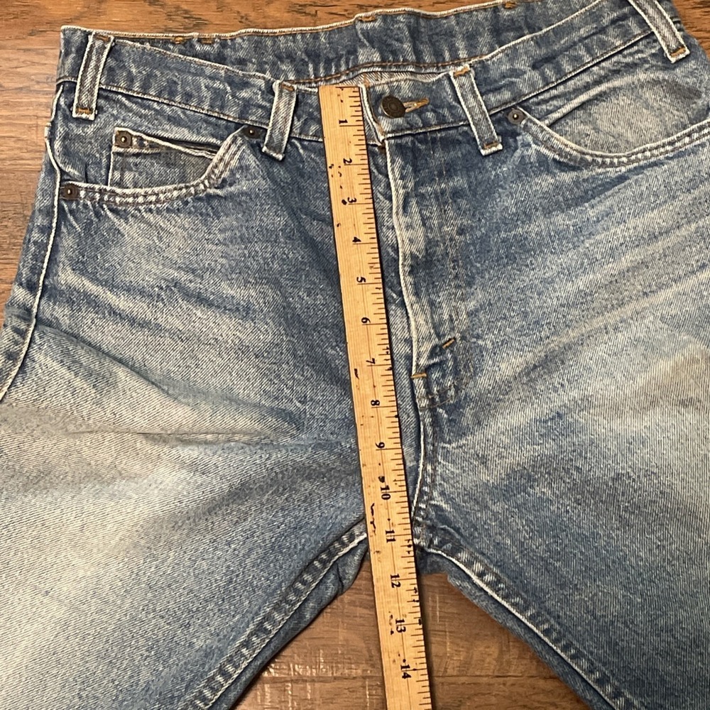 Vintage Rare Leather Tab Levi's For Men With "A Skosh More Room" Size 32x29 - Picture 7 of 8